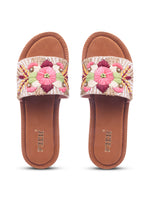 Load image into Gallery viewer, Flower 1 Handcrafted Floral Embroidered Flats