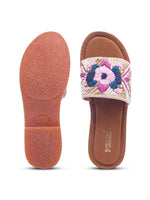 Load image into Gallery viewer, Flower 1 Handcrafted Floral Embroidered Flats
