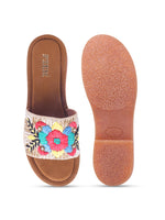 Load image into Gallery viewer, Flower 1 Handcrafted Floral Embroidered Flats