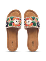 Load image into Gallery viewer, Flower 2 Handcrafted Floral Embroidered Flats