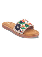 Load image into Gallery viewer, Flower 2 Handcrafted Floral Embroidered Flats