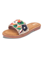 Load image into Gallery viewer, Flower 2 Handcrafted Floral Embroidered Flats
