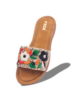 Load image into Gallery viewer, Flower 2 Handcrafted Floral Embroidered Flats