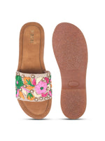Load image into Gallery viewer, Flower 2 Handcrafted Floral Embroidered Flats