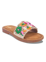 Load image into Gallery viewer, Flower 2 Handcrafted Floral Embroidered Flats