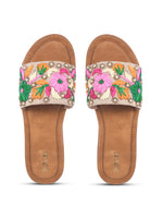 Load image into Gallery viewer, Flower 2 Handcrafted Floral Embroidered Flats