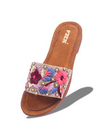 Load image into Gallery viewer, Flower 2 Handcrafted Floral Embroidered Flats