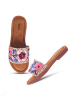 Load image into Gallery viewer, Flower 2 Handcrafted Floral Embroidered Flats