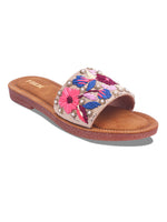 Load image into Gallery viewer, Flower 2 Handcrafted Floral Embroidered Flats
