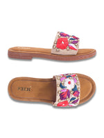 Load image into Gallery viewer, Flower 2 Handcrafted Floral Embroidered Flats