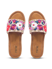 Flower 2 Handcrafted Floral Embroidered Flats