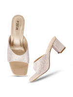 Load image into Gallery viewer, Heels 3 Textured Block Heels