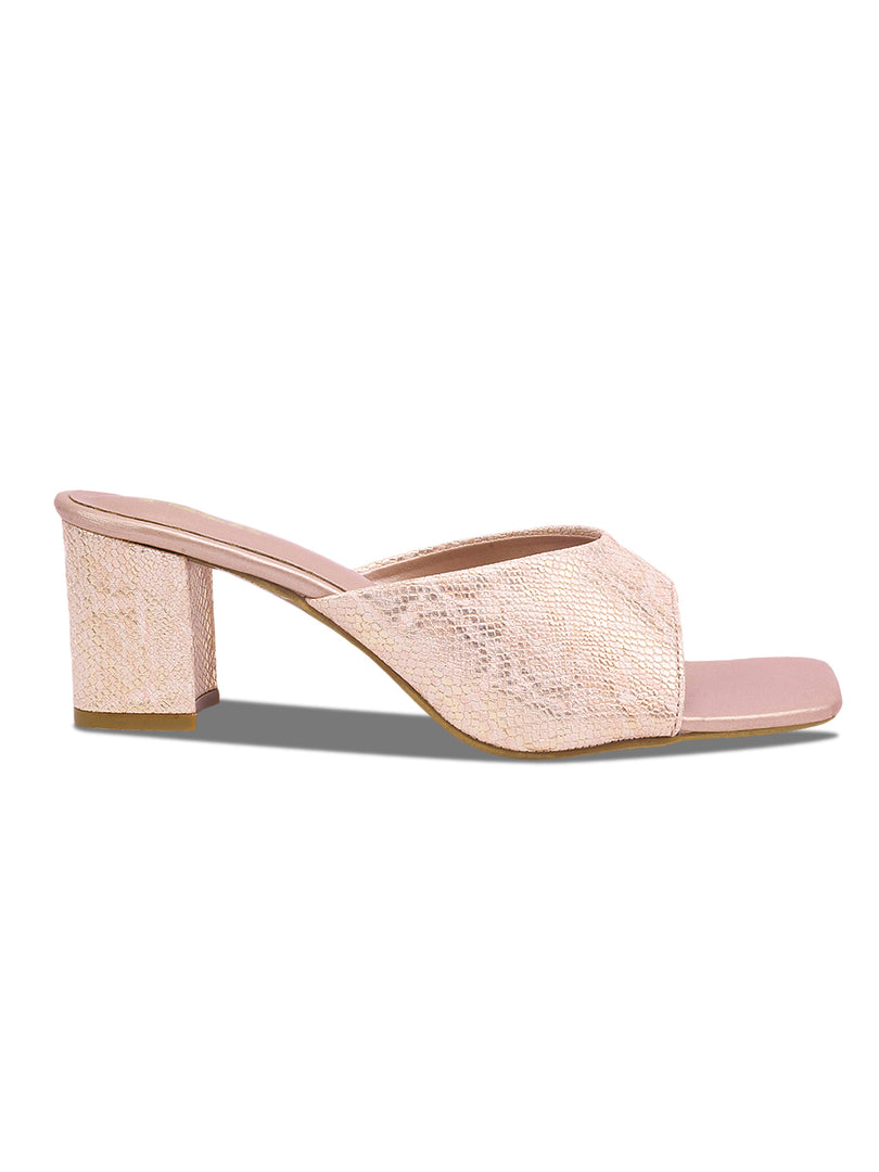 Heels 3 Textured Block Heels