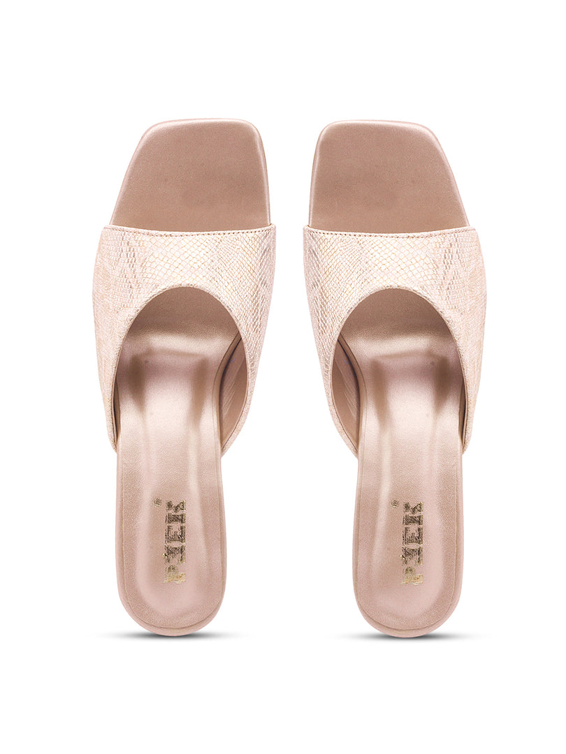 Heels 3 Textured Block Heels