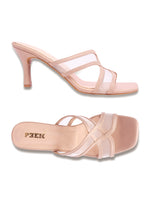 Load image into Gallery viewer, Heels-4 Criss-Cross Transparent Strap Heels