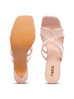 Load image into Gallery viewer, Heels-4 Criss-Cross Transparent Strap Heels