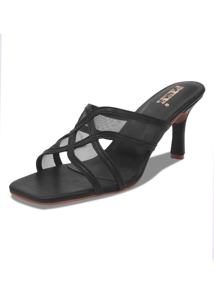 Heels-4 Criss-Cross Transparent Strap Heels