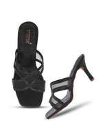 Load image into Gallery viewer, Heels-4 Criss-Cross Transparent Strap Heels