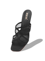 Load image into Gallery viewer, Heels-4 Criss-Cross Transparent Strap Heels