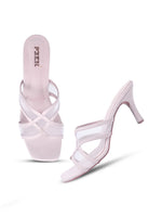 Load image into Gallery viewer, Heels-4 Criss-Cross Transparent Strap Heels