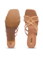 Load image into Gallery viewer, Heels-4 Criss-Cross Transparent Strap Heels