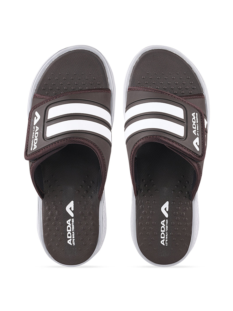 ADDA I-CLOUD-04 Striped Slide For Men