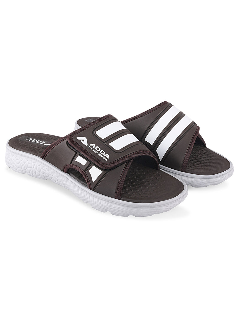 ADDA I-CLOUD-04 Striped Slide For Men