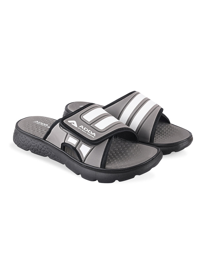 ADDA I-CLOUD-04 Striped Slide For Men