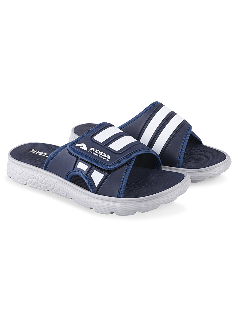 ADDA I-CLOUD-04 Striped Slide For Men