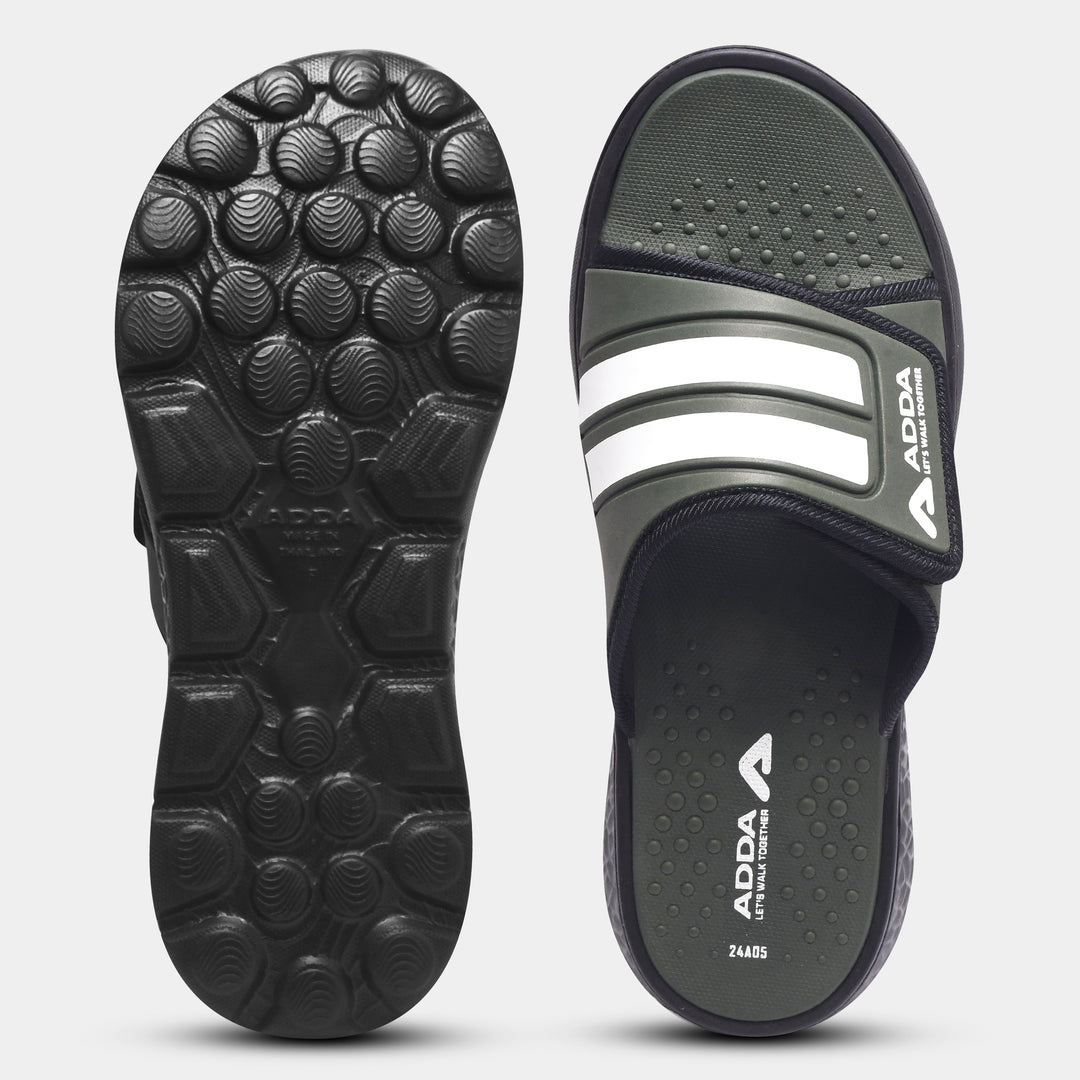 ADDA I-CLOUD-04 Striped Slide For Men
