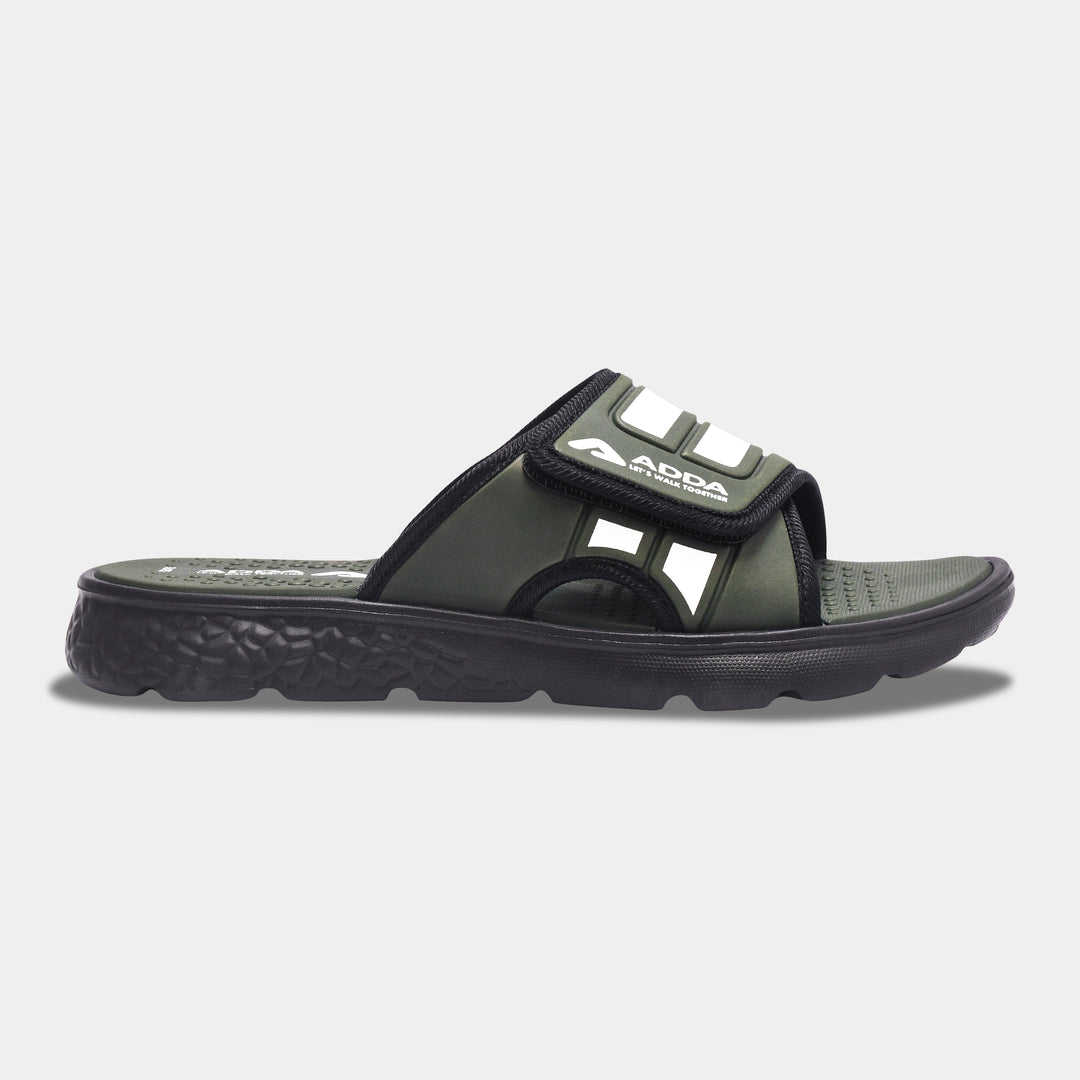 ADDA I-CLOUD-04 Striped Slide For Men
