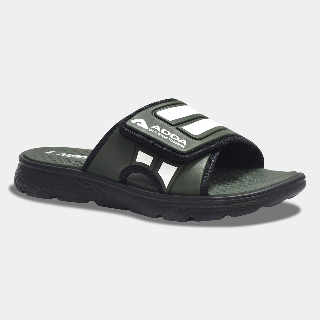 ADDA I-CLOUD-04 Striped Slide For Men