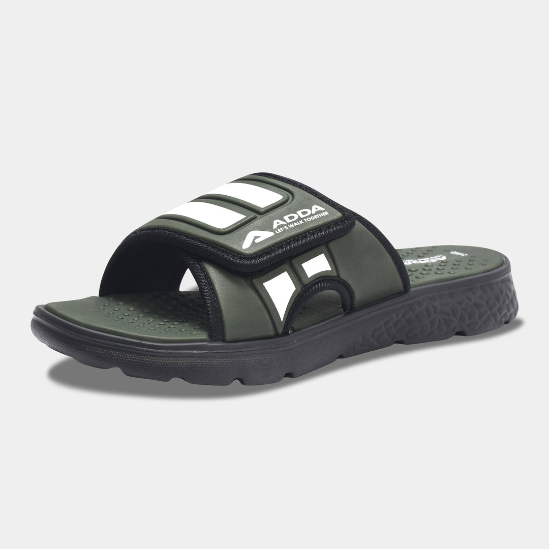 ADDA I-CLOUD-04 Striped Slide For Men