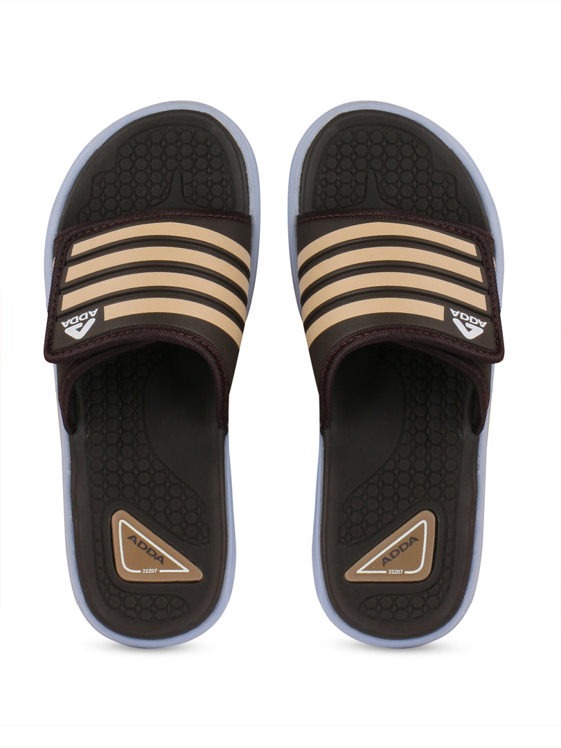 Adda Slides ADDA SENATE-4 Striped Slide For Men – The Superkart