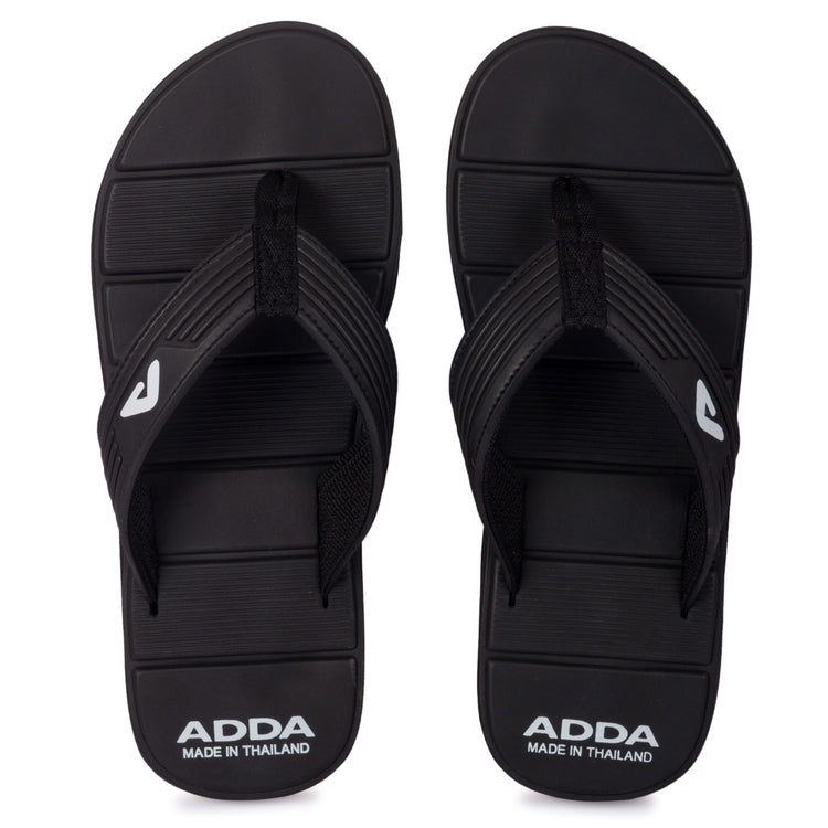 ADDA MATRIX Solid Thong Slipper For Men