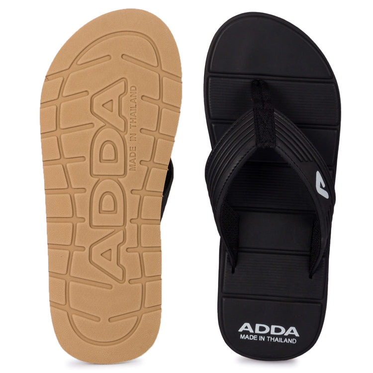 ADDA MATRIX Solid Thong Slipper For Men