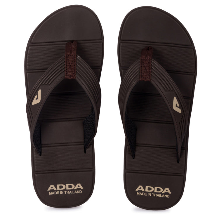 ADDA MATRIX Solid Thong Slipper For Men