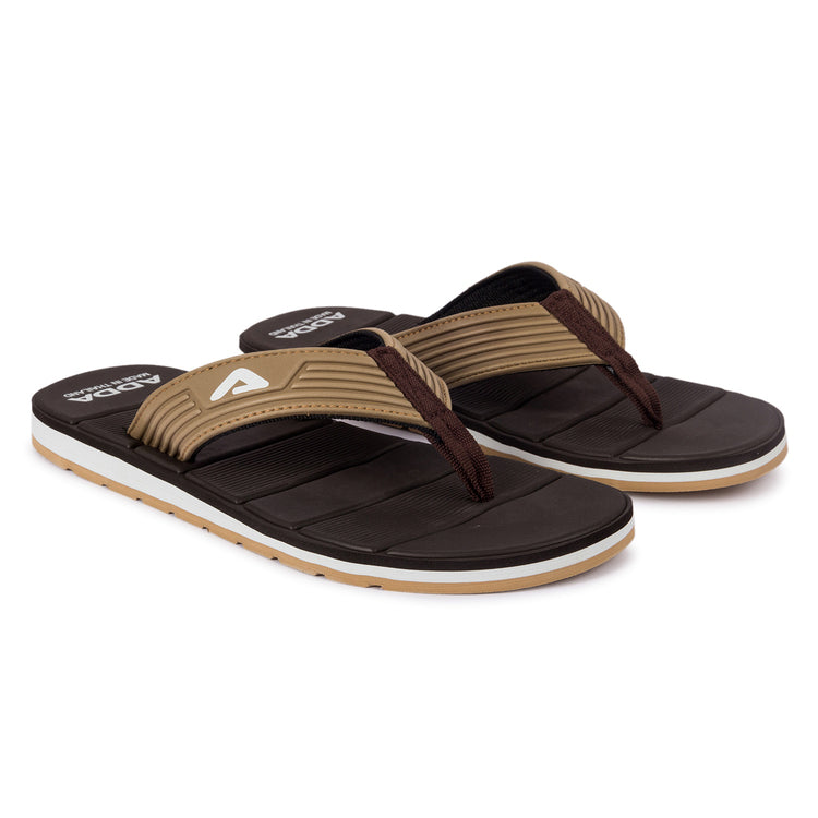 ADDA MATRIX Solid Thong Slipper For Men
