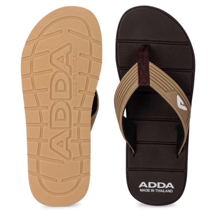 ADDA MATRIX Solid Thong Slipper For Men