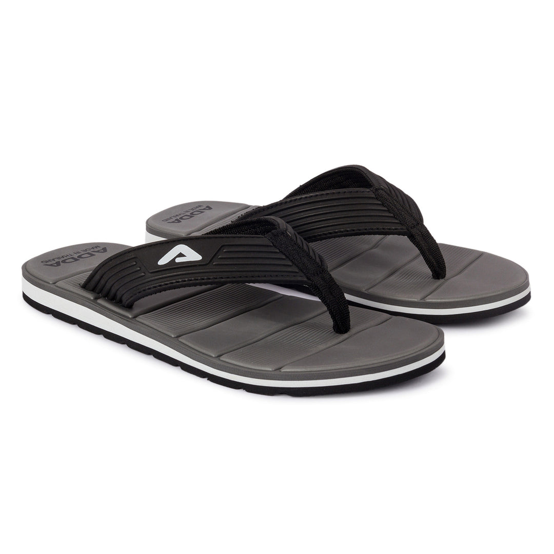 ADDA MATRIX Solid Thong Slipper For Men