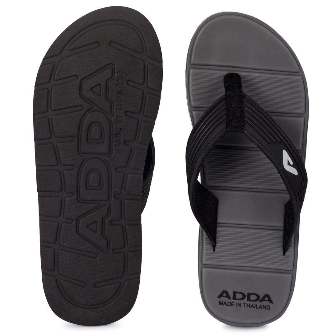ADDA MATRIX Solid Thong Slipper For Men