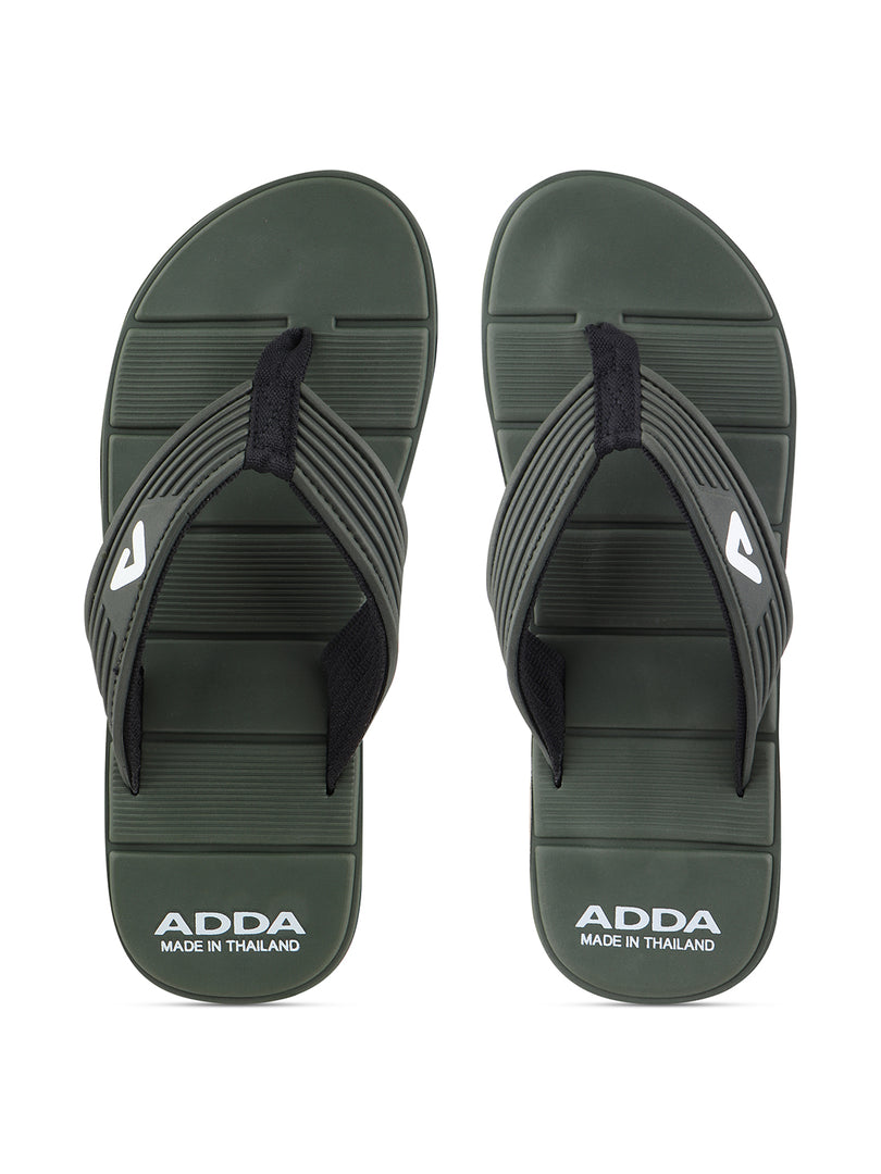 ADDA MATRIX Solid Thong Slipper For Men