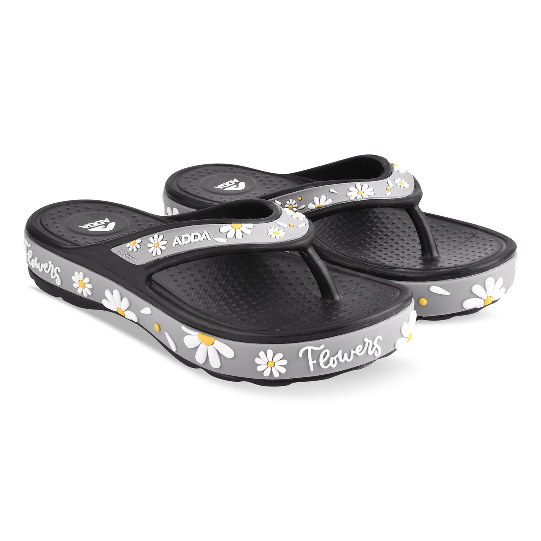 ADDA MYTIME-2 Floral Design Thong Slipper For Women