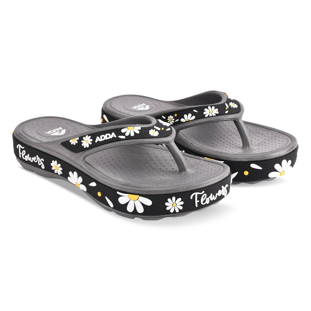 ADDA MYTIME-2 Floral Design Thong Slipper For Women