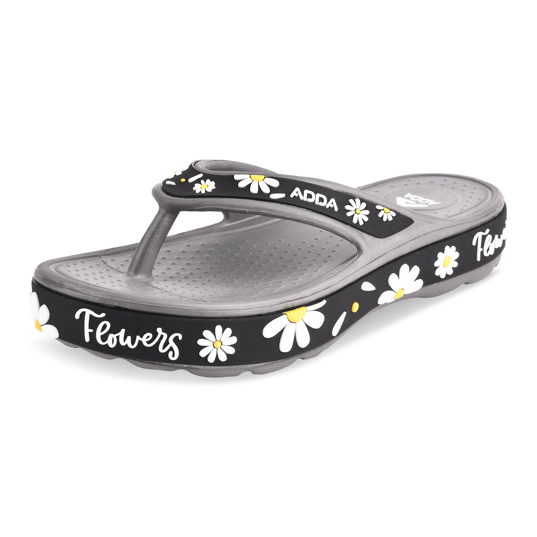 ADDA MYTIME-2 Floral Design Thong Slipper For Women