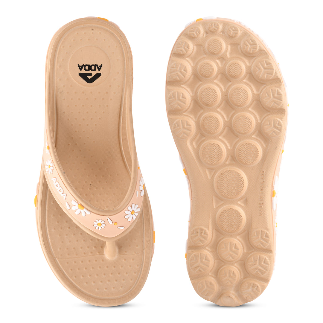 ADDA MYTIME-2 Floral Design Thong Slipper For Women