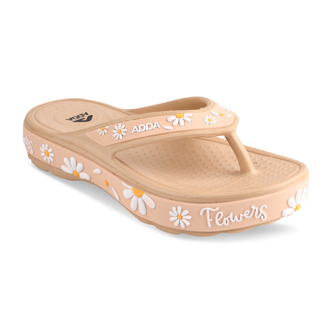 ADDA MYTIME-2 Floral Design Thong Slipper For Women