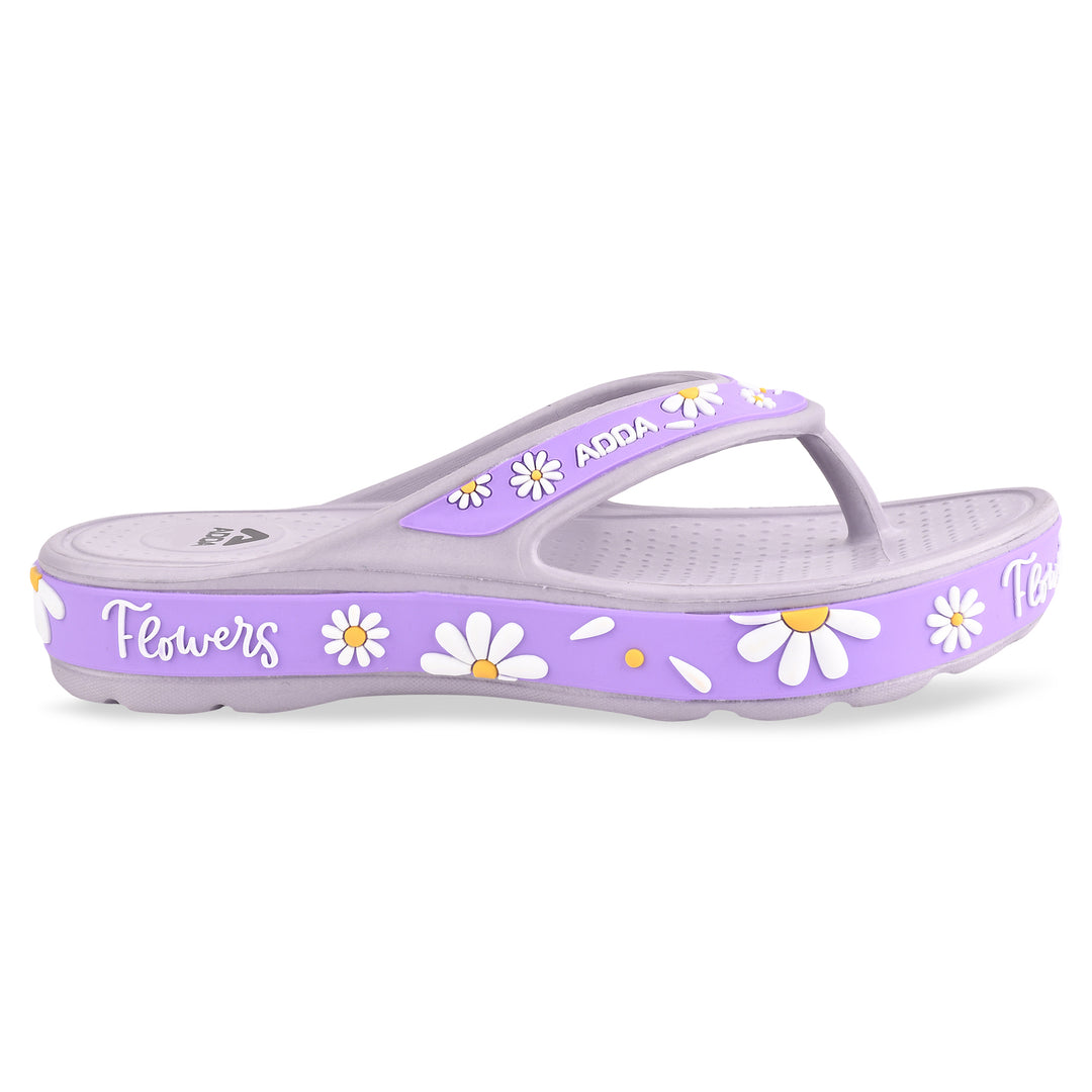 ADDA MYTIME-2 Floral Design Thong Slipper For Women