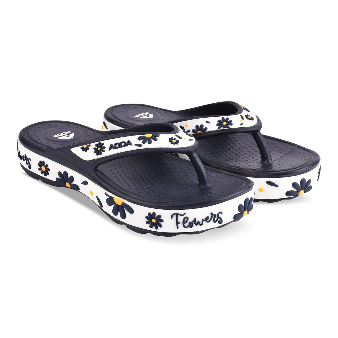 ADDA MYTIME-2 Floral Design Thong Slipper For Women