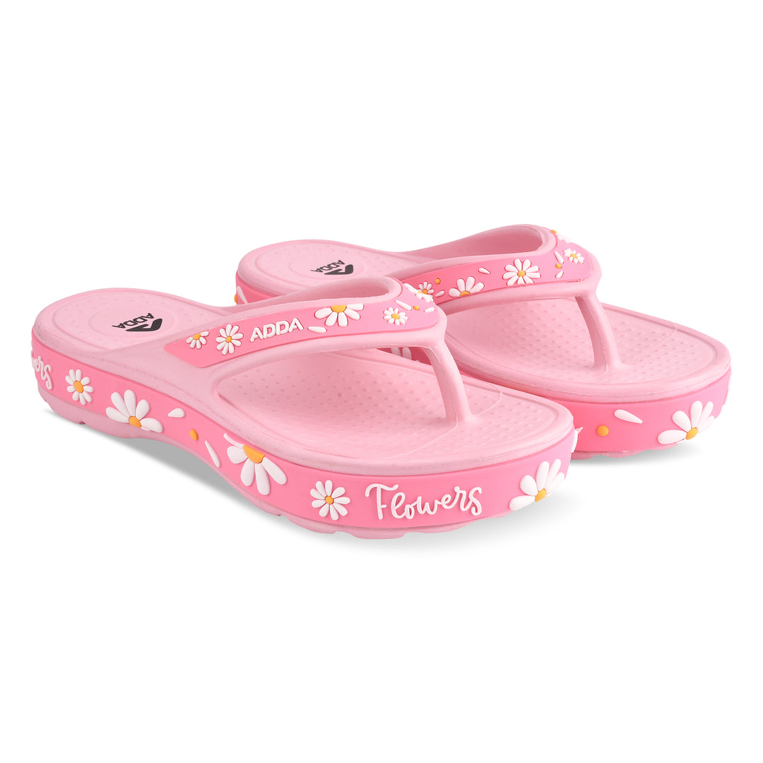 ADDA MYTIME-2 Floral Design Thong Slipper For Women